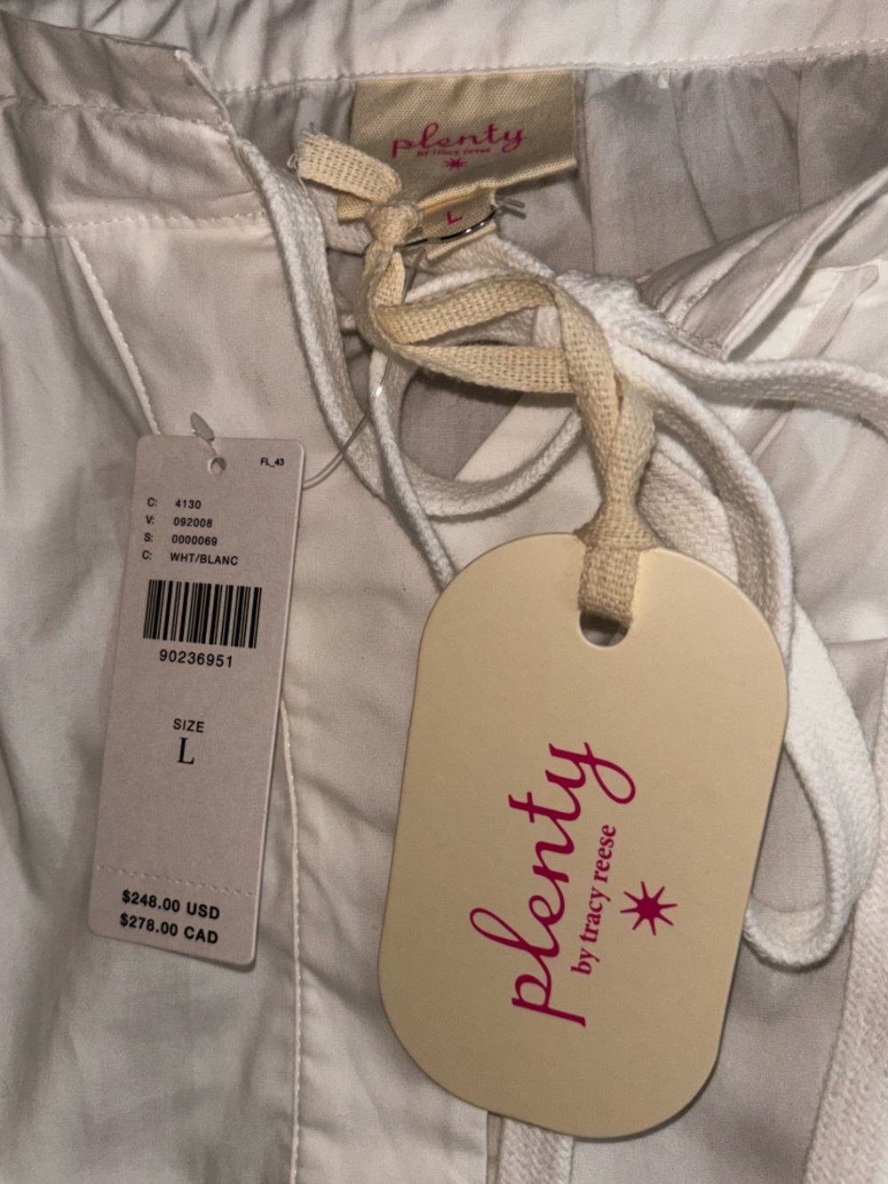 Anthropologie NWT Plenty by Tracy Reese Off Shoulder White Tie-Front Midi Dress - Picture 7 of 9